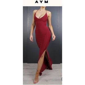 AYM Sophia Bodycon Maxi Dress